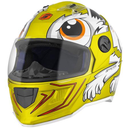 Capacete Motoqueiro Fechado ProTork Stealth Desenho Rabbit Brilhante  Viseira Fumê Lançamento - Pro Tork - Capacete de Moto - Magazine Luiza