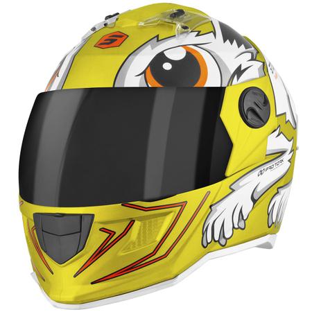 Capacete Motoqueiro Fechado ProTork Stealth Desenho Rabbit Brilhante  Viseira Fumê Lançamento - Pro Tork - Capacete de Moto - Magazine Luiza