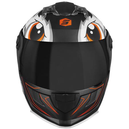 Capacete Motoqueiro Fechado ProTork Stealth Desenho Rabbit Brilhante  Viseira Fumê Lançamento - Pro Tork - Capacete de Moto - Magazine Luiza