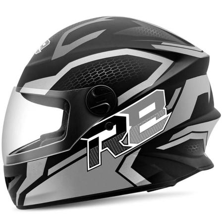 Imagem de Capacete Moto Fechado R8 Air Pro Tork Fosco Preto 60