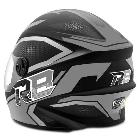 Imagem de Capacete Moto Fechado R8 Air Pro Tork Fosco Preto 60