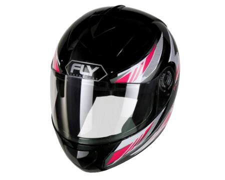 Capacete Moto Infantil Criança Fly Young Live Cor Preto Brilhante Tamanho  Do Capacete 52