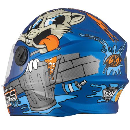 Capacete De Moto Infantil Desenho New Liberty 4 Kids Barato