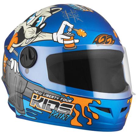 Capacete De Moto Infantil Desenho New Liberty 4 Kids Barato