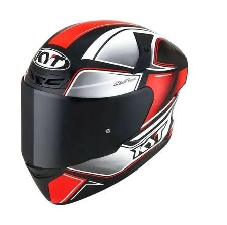 Imagem de Capacete Moto Kyt Tt Course Tourist Vermelho Fluor T62