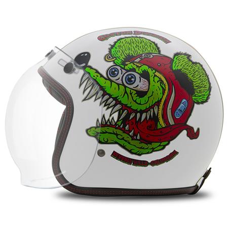 Capacetes Custom Personalizado Old Vintage Etceter Beverly Hills Psycho Rat  Fosco + Viseira Bubble - Capacete de Moto - Magazine Luiza