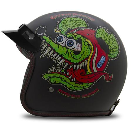 Capacetes Custom Personalizado Old Vintage Etceter Beverly Hills Psycho Rat  Fosco + Viseira Bubble - Capacete de Moto - Magazine Luiza