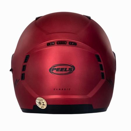 Capacete Peels Icon Dash Chumbo Fosco com Vermelho - BJ COMERCIO