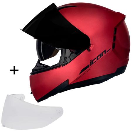 Capacete Peels Icon Dash Chumbo Fosco com Vermelho - BJ COMERCIO