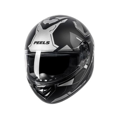 Imagem de Capacete Moto Peels Spike Lup Preto e Grafite Fosco Motociclista