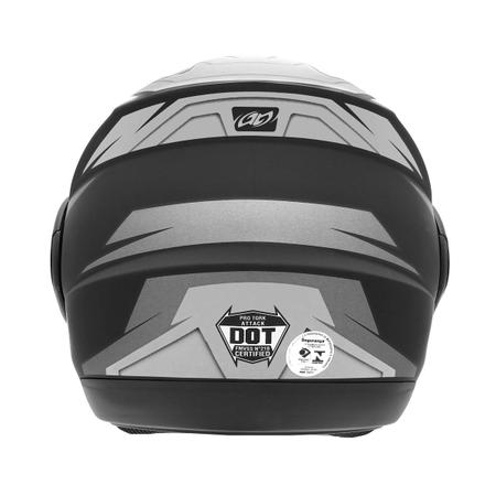 Imagem de Capacete Moto Robocop Escamoteável Pro Tork New Attack Masculino Feminino Viseira Solar