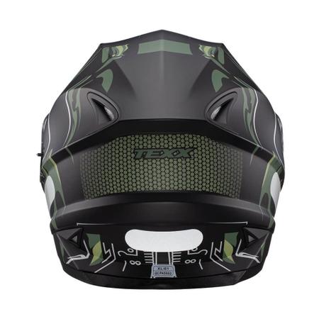 Imagem de Capacete Moto Texx Wing Cyrax Integral Viseira Solar Verde