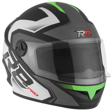 Imagem de Capacete Motociclista Fechado Integral Feminino Masculino Pro Tork R8 Pro Fosco Uso Urbano Estrada