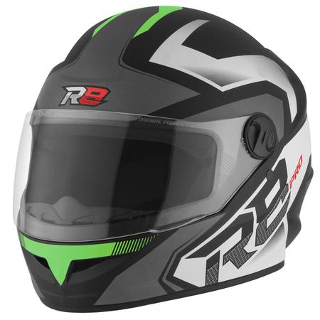 Imagem de Capacete Motociclista Fechado Integral Feminino Masculino Pro Tork R8 Pro Fosco Uso Urbano Estrada