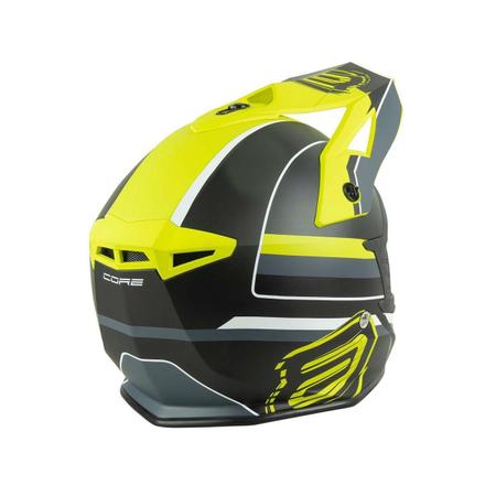 Imagem de Capacete Motocross Asw Core Torn Amarelo Preto Branco 62