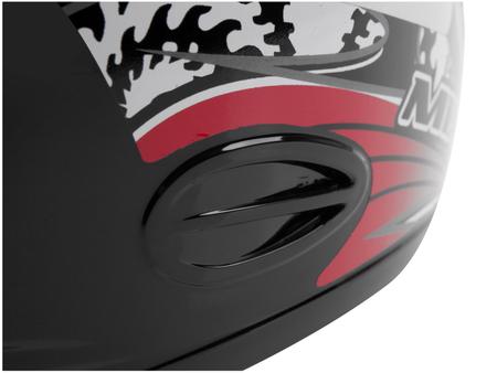 Imagem de Capacete MX Cobra Plus Mixs Preto e Vermelho Tamanho 58