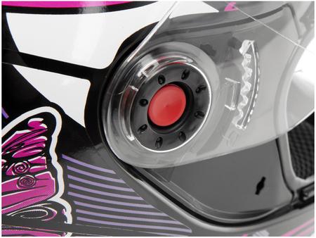 Imagem de Capacete MX5 Femme Mixs Preto e Rosa