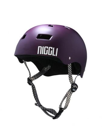 Imagem de Capacete Niggli Pads Profissional Iron Roxo Fosco