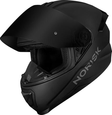 Imagem de Capacete Norisk Razor Preto Fosco com Viseira Fumê Masculino Feminino