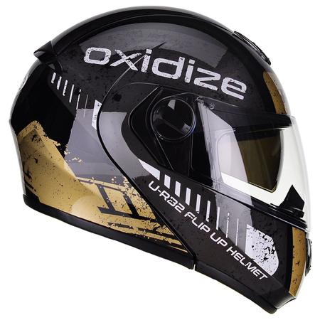 Imagem de Capacete Peels U-RB2 Urban Oxidize Dourado Preto Articulado