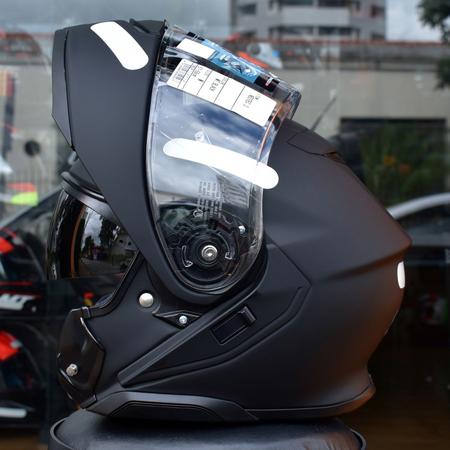 Imagem de Capacete Shoei Neotec 3 Carbono Robocop Preto Fosco Moto