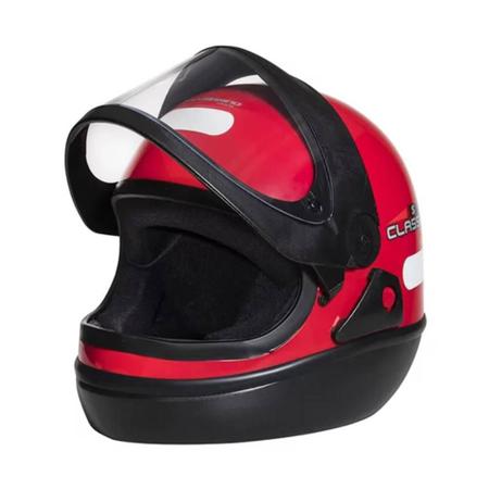 Imagem de Capacete Taurus fechado Classic Vermelho 10020225 TAM 60