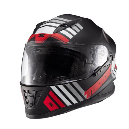 Imagem de Capacete Texx Fechado Wing Grid Pret Verm Branc 58