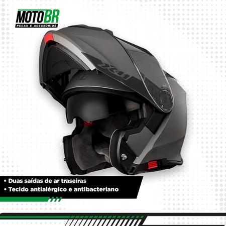 Imagem de Capacete X11 Turner Solides Chumbo Metálico