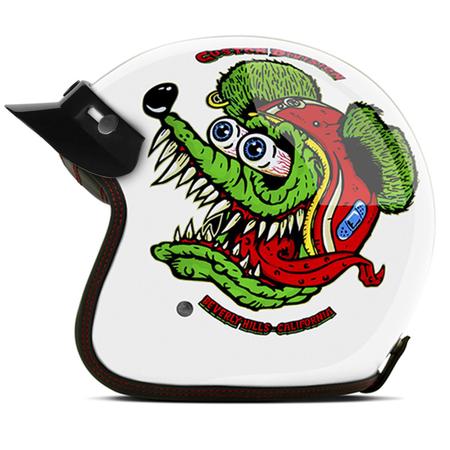 Capacetes Custom Personalizado Old Vintage Etceter Beverly Hills Psycho Rat  Fosco + Viseira Bubble - Capacete de Moto - Magazine Luiza