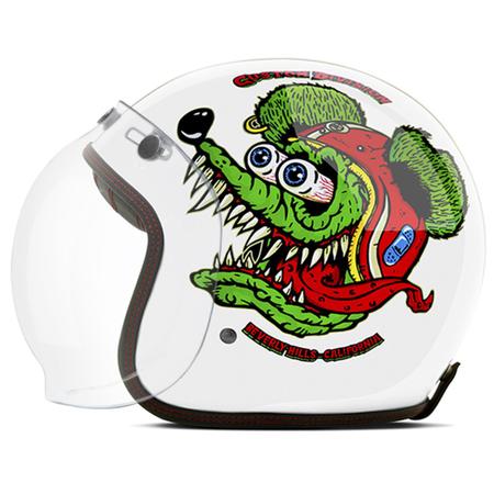 Capacetes Custom Personalizado Old Vintage Etceter Beverly Hills Psycho Rat  Fosco + Viseira Bubble - Capacete de Moto - Magazine Luiza