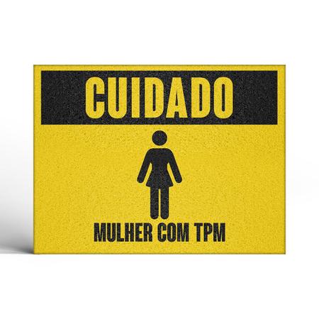 Capacho Cuidado Mulher com TPM - Império da Impressão Imagem de Capacho Cuidado Mulher com TPM
