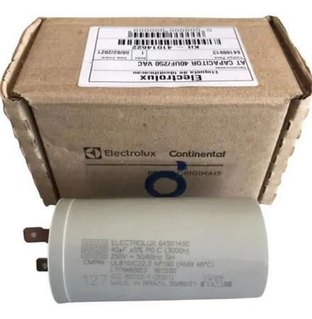 Imagem de Capacitor de 40uf Lavadora Electrolux 127v LBU16 Original