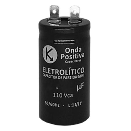 Capacitor Eletrolítico 110V 270uF-324uF Onda Positiva Imagem de Capacitor Eletrolítico 110V 270uF-324uF Onda Positiva