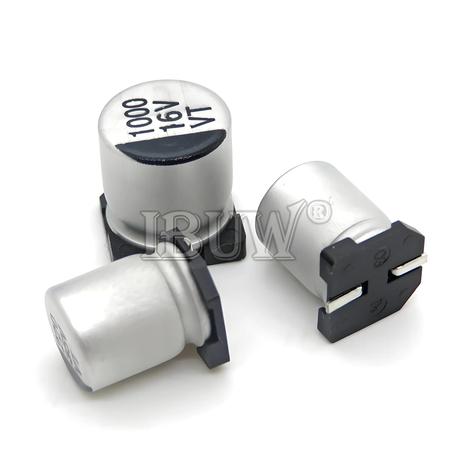 Imagem de Capacitores Eletrolíticos De Alumínio 6.3v-680v Smd 1uf-100uf 10 Unidades Por Pacote