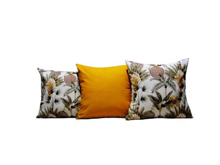 Capas Almofadas 45 x 45 Tecido Algodão Estampa Floral - Nallu Decor Imagem de Capas Almofadas 45 x 45 Tecido Algodão Estampa Floral - Nallu Decor