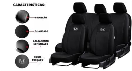 Imagem de Capas Couro Estilizadas Honda HR-V 2015-2024 + Volante + Chaveiro