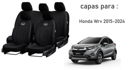 Imagem de Capas Couro Top de Linha WR-V 2015-2024 + Volante + Chaveiro