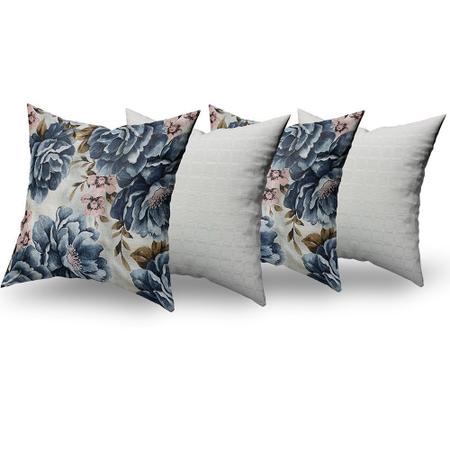 Capas de Almofadas Decorativas 4 Unidades Com Ziper - RT MAGAZINE Imagem de Capas de Almofadas Decorativas 4 Unidades Com Ziper