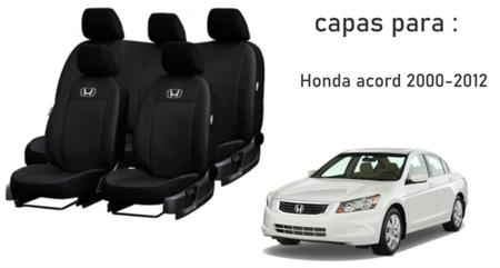 Imagem de Capas Estilizadas Couro Bancos Honda Accord 2000-2012 + Volante + Chaveiro