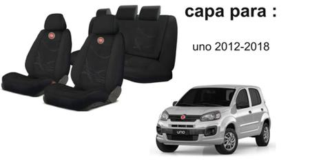 Imagem de Capas Estilizadas Uno 2012-2018 + Capa Volante + Chaveiro - Kit