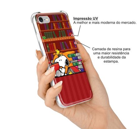 Imagem de Capinha Capa para celular Motorola Moto G31 G41 G50 G60 G60s G71 G100 Snoopy Book SNP12V