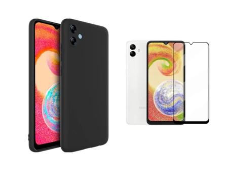 Capinha Case Capa Aveludada + Pelicula vidro 3D Samsung Galaxy A04E - KRAMAC Imagem de Capinha Case Capa Aveludada + Pelicula vidro 3D Samsung Galaxy A04E