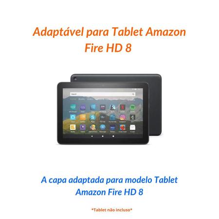 Imagem de Capinha Infantil p/ Tablet Amazon Fire HD8 + Caneta Touch + Fone de Ouvido