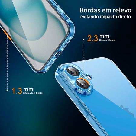 Imagem de Capinha iPhone 16 Plus TPU Transparente Capa Clean Flexível