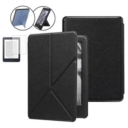 Capinha Origami Magnética Para Kindle Básico (C2V2L3)+ Vidro - Star Capas E Acessórios Imagem de Capinha Origami Magnética Para Kindle Básico (C2V2L3)+ Vidro