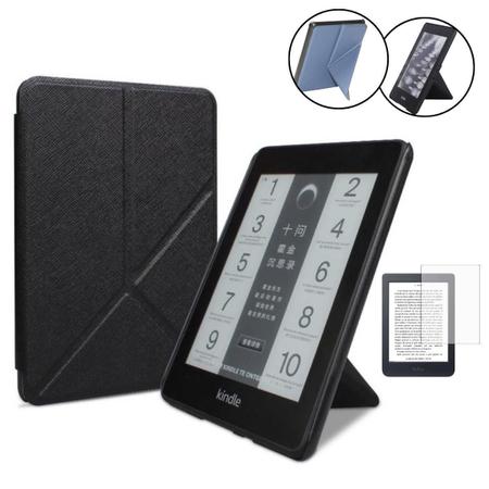 Capinha Origami Magnética Para Kindle Básico (C2V2L3)+ Vidro - Star Capas E Acessórios Imagem de Capinha Origami Magnética Para Kindle Básico (C2V2L3)+ Vidro