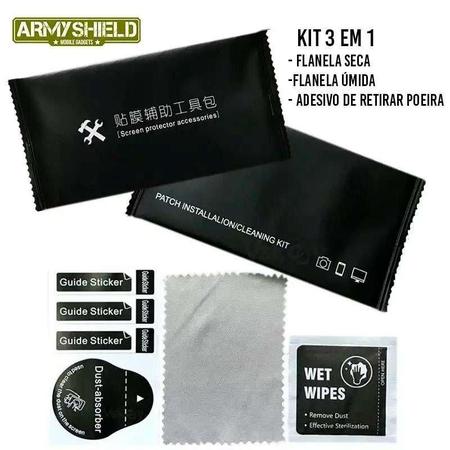 Imagem de Capinha Preta Moto G32 + Película Vidro 3D ArmyShield