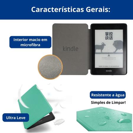 Imagem de Capinha proteção para Kindle K658 2019 - interior camurçado