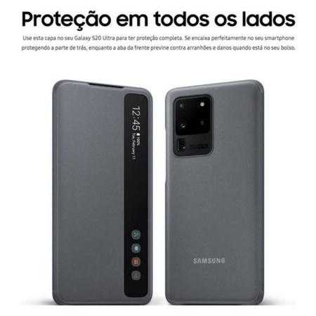 Imagem de Capinha Protetora Samsung Smart Clear View Galaxy S20 Ultra