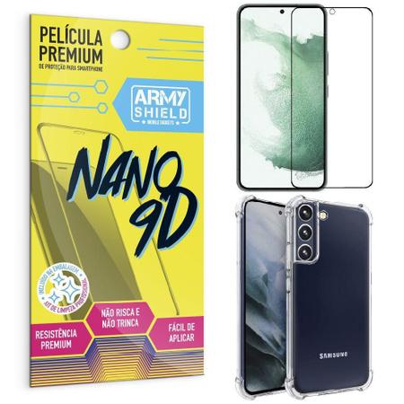 Imagem de Capinha Samsung S22 + Película Premium Nano 9D Armyshield